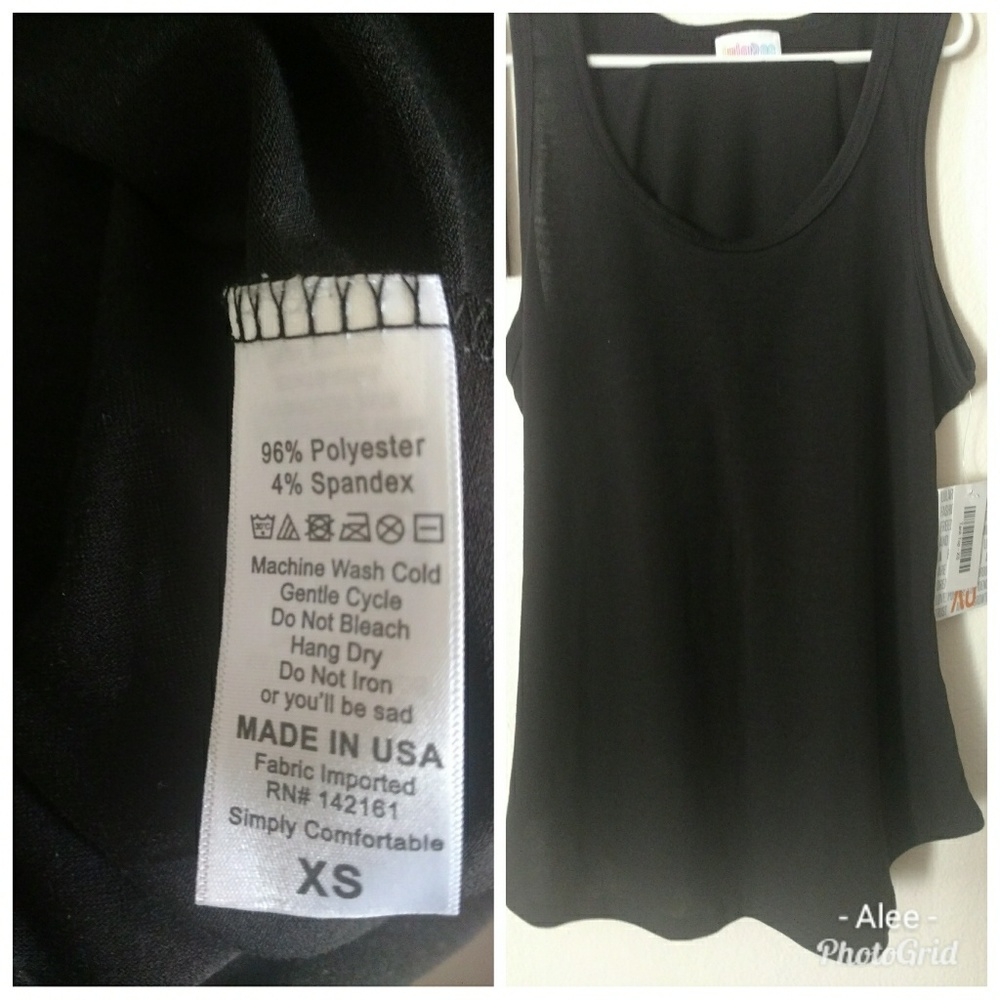 LulaRoe Black Tank Top XS BNWT🎉🎉